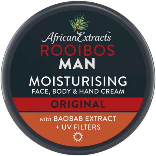 African Extracts Rooibos Man Original Moisturising Face, Body & Hand Cream 125ml
