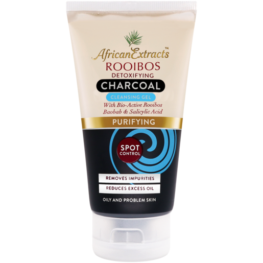 African Extracts Rooibos Charcoal Spot Control Cleansing Gel 150ml