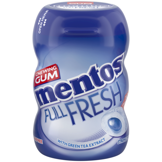 Mentos Pure Fresh Strong Mint With Green Tea Chewing Gum 10 Pack