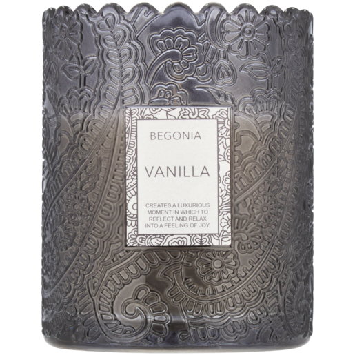 Begonia Vanilla Scented Candle 10cm
