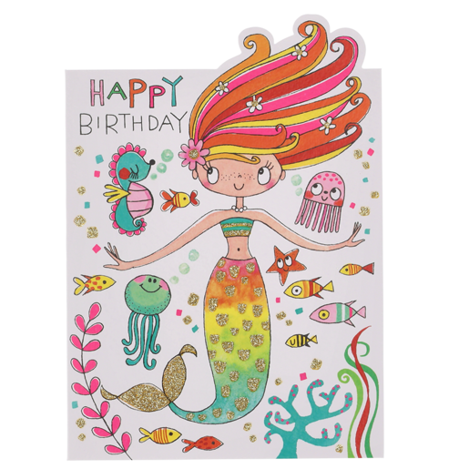 Rachel Ellen Mermaid Everyday Birthday Card 1 Piece