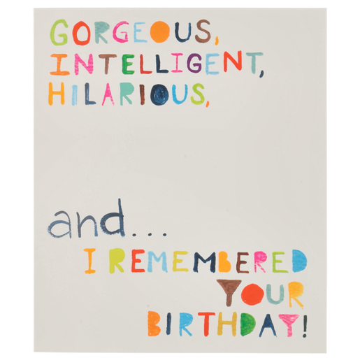 MishMash Remember Your Birthday Everyday Card 1 Piece