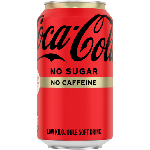 Coca-Cola No Sugar No Caffeine Soft Drink Can 330ml