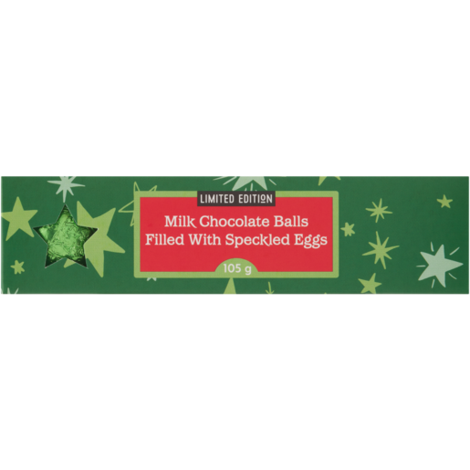 Limited Edition Milk Chocolate Balls Filled With Speckled Eggs Xmas Gift Box 105g