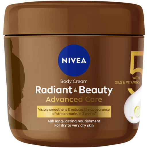 NIVEA Radiant & Beauty Advanced Care Body Cream 400ml, Body Lotion,  Moisturiser & Scrub, Skincare, Health & Beauty