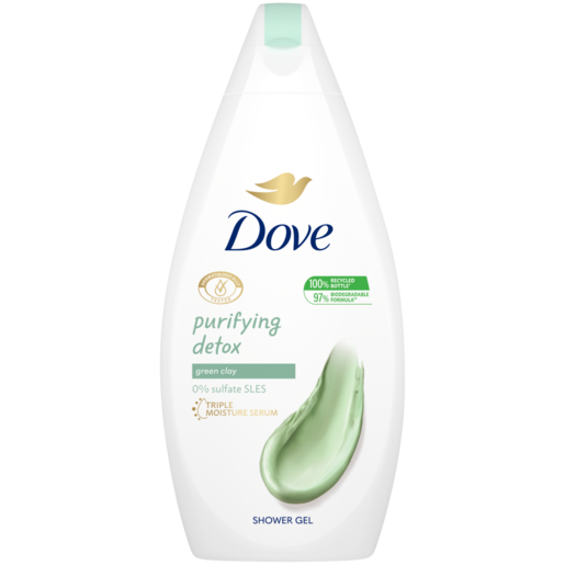Dove Green Clay Purifying Detox Body Wash 500ml
