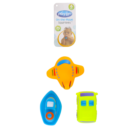 Playgro On The Move Squirtees 6 Months+ 3 Pack