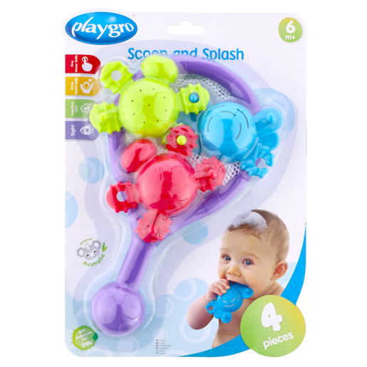 Playgro Scoop & Splash Bath Toy 4 Pack
