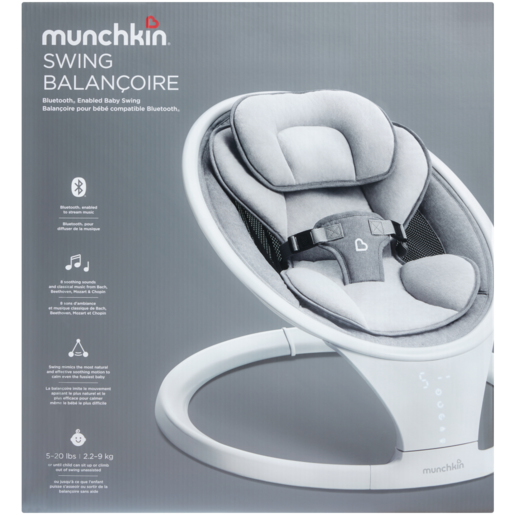 Munchkin Bluetooth Baby Swing Chair 0-6 Months