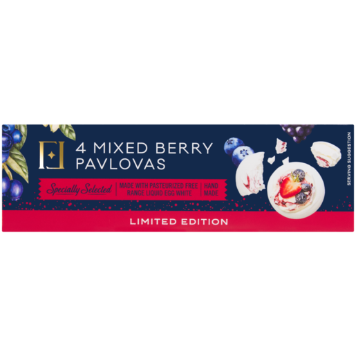 Forage And Feast Limited Edition Mixed Berry Pavlovas 4 Pack