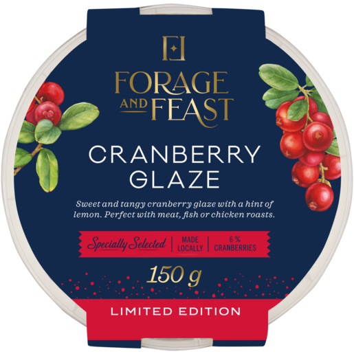 Forage And Feast Limited Edition Cranberry Glaze 150g