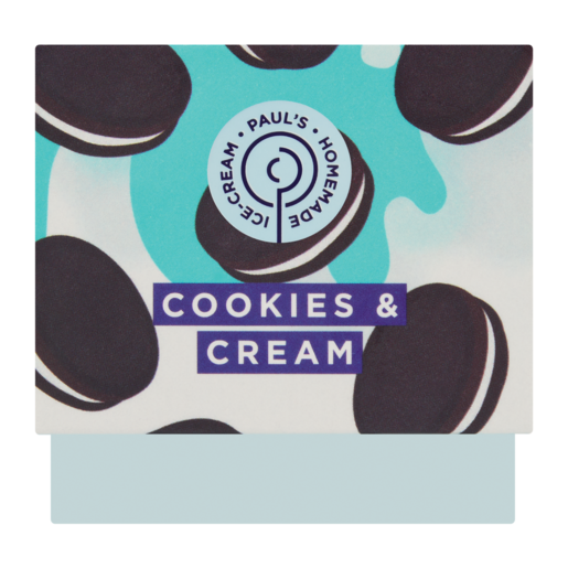 Paul's Homemade Ice Cream Cookies & Cream Ice Cream 200ml