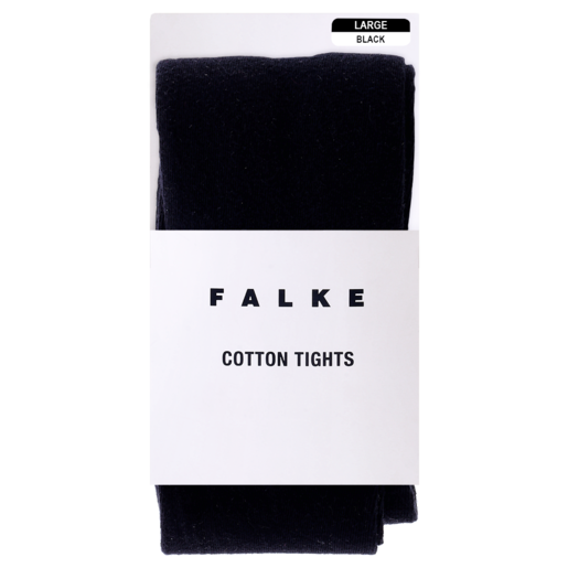 Falke Large Black Cotton Tights