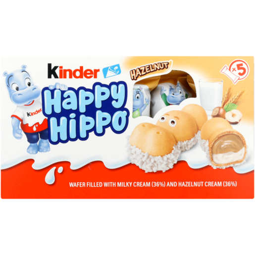 Kinder Happy Hippo Hazelnut Wafer 5 x 20.7g