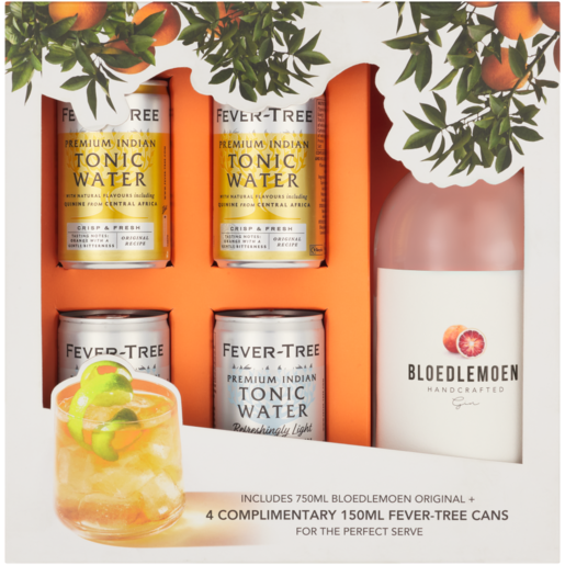 Bloedlemoen Original Gin With Fever-Tree Tonic Water Gift Pack 750ml
