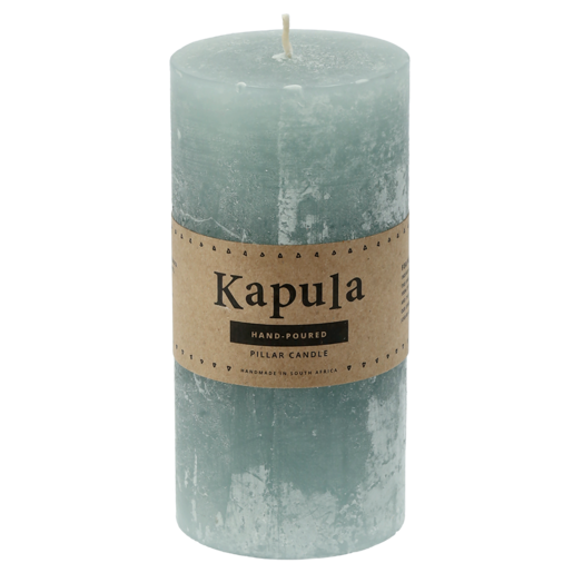 Kapula Nude Green Pillar Candle 7 x 15cm