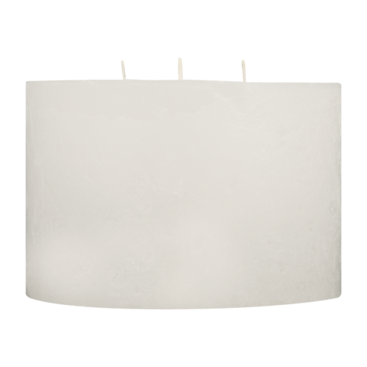 White Frosted 3 Wick Candle 10cm