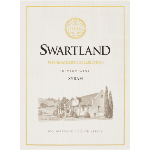 Swartland Winemaker's Collection Syrah Red Wine Box 2L