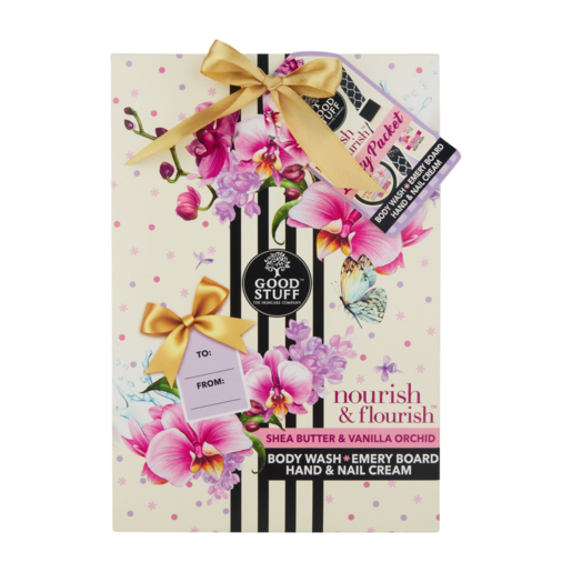 Good Stuff Nourish & Flourish Shea Butter & Vanilla Orchid Lucky Packet Gift Set