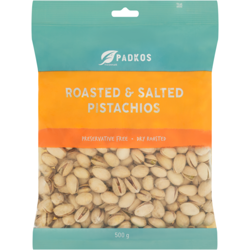 Padkos Roasted & Salted Pistachios 500g 
