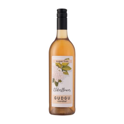 Gudgu Elderflower Sugar Free Cordial 750ml