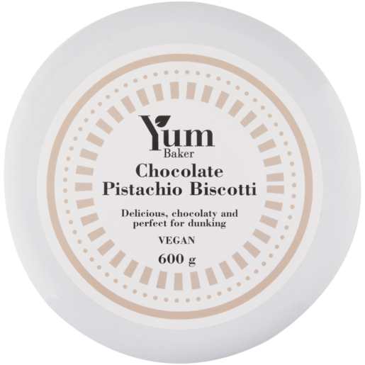 Yum Baker Vegan Chocolate Pistachio Biscotti 600g