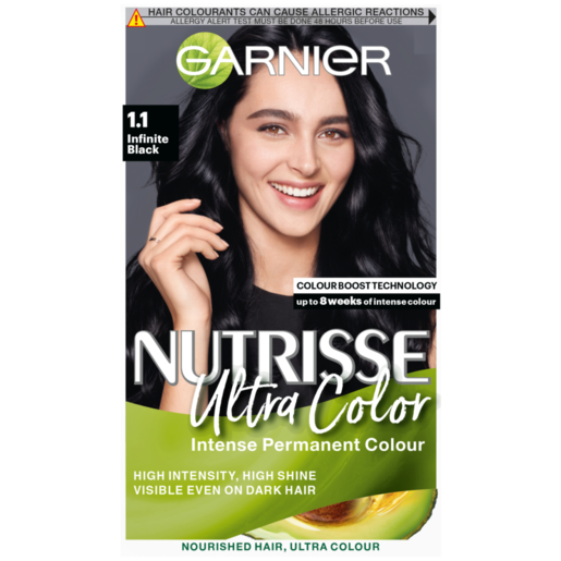 Garnier Nutrisse 1.1 Infinite Black Permanent Hair Dye