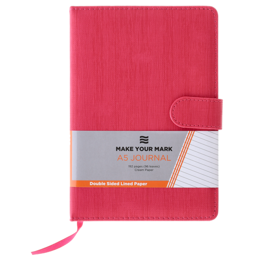 Donau Pink A5 Book Journal with Buckle