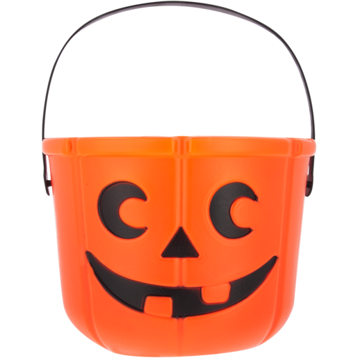 Party Xpress Orange Pumpkin Halloween Treat Bucket
