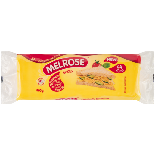 Melrose Sweetmilk Flavoured Full Cream Process Cheese Slices 900g