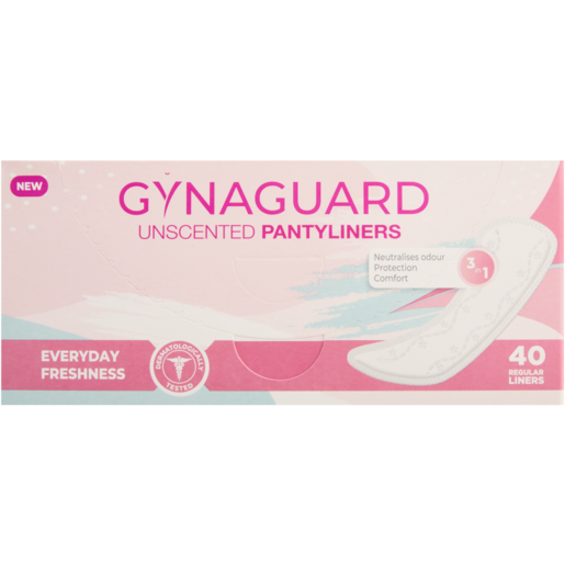 GynaGuard Unscented Regular Panty Liners 40 Pack