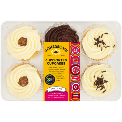 Homegrown Cupcakes 6 Pack (Assorted Item - Supplied At Random)