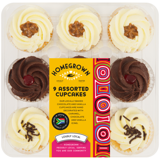 Homegrown Assorted Cupcakes 9 Pack