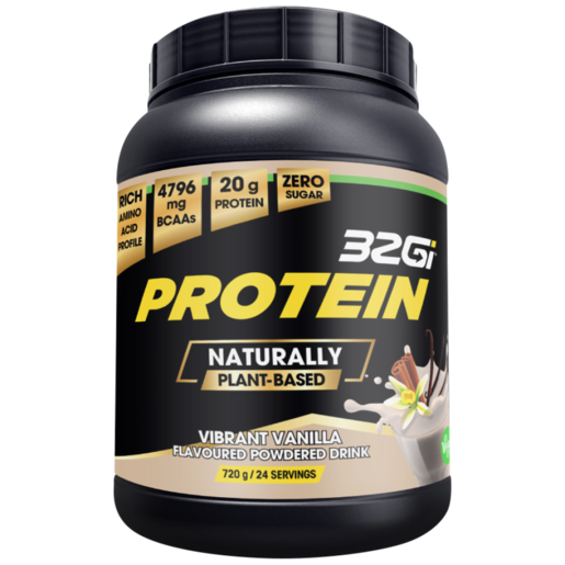32Gi Protein Vanilla Flavoured Plant-Based Protein Powder 720g