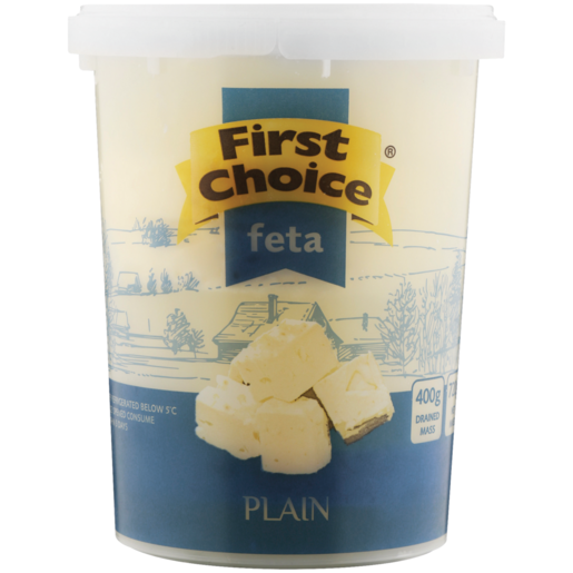 First Choice Plain Feta Cheese 400g