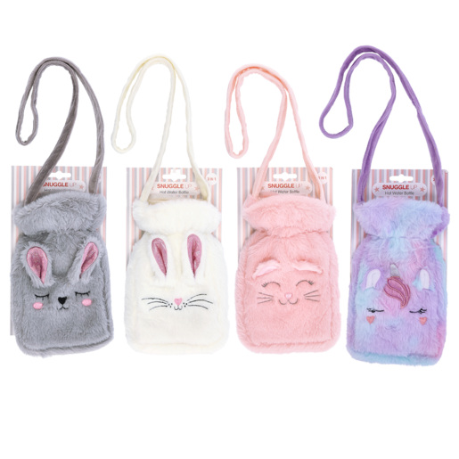 Cats With Straps Hot Water Bottle 350ml (Colour May Vary)