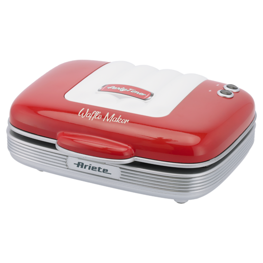 Ariete Party Time White & Red 2 Slice Waffle Maker