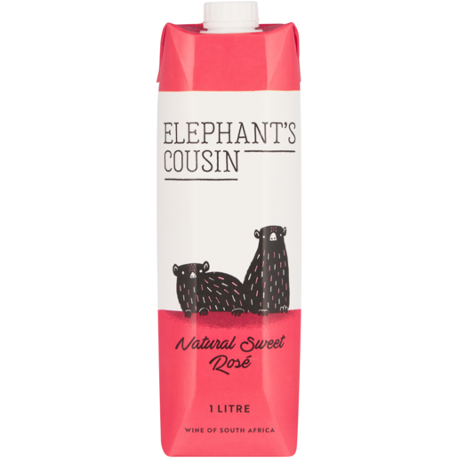 Elephant's Cousin Natural Sweet Rosé Wine Box 1L