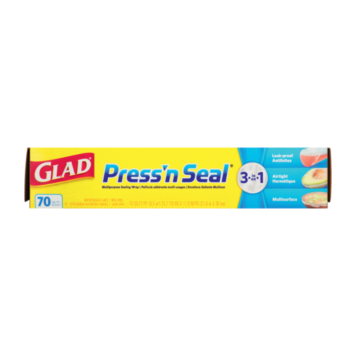  Glad Press 'N Seal Food Wrap, 70-Ft. : Health & Household