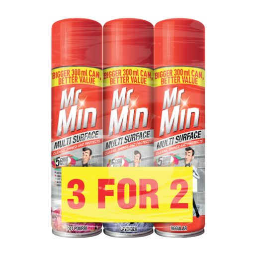 Mr. Min Assorted Multi-Surface Cleaner 3 x 300ml