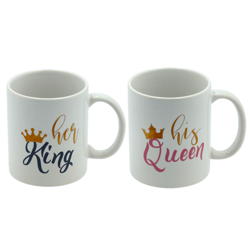 King/Queen Coffee Mug 310ml (Print May Vary)