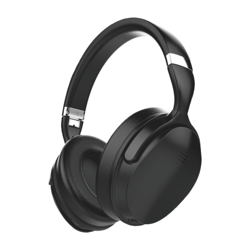 Volkano Silenco Black Active Noise Cancelling Bluetooth Headphones