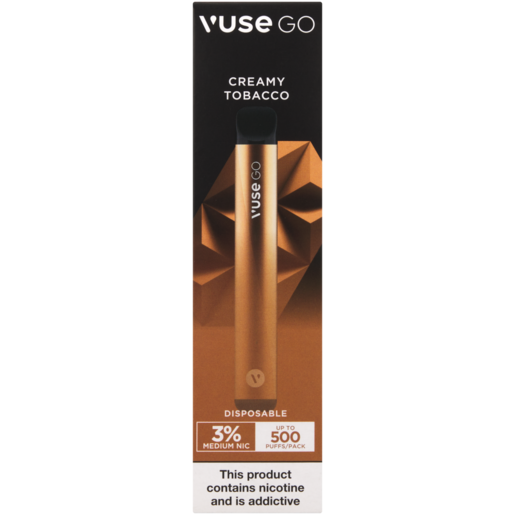 Vuse Go Creamy Tobacco Disposable ePod - Not For Sale To Under 18s