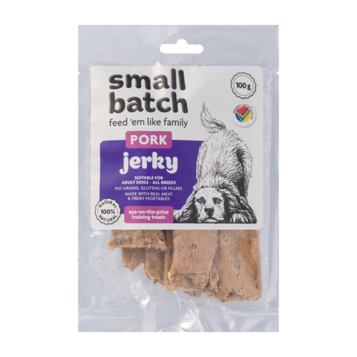 Smallbatch Pork Jerky Dog Treat 100g