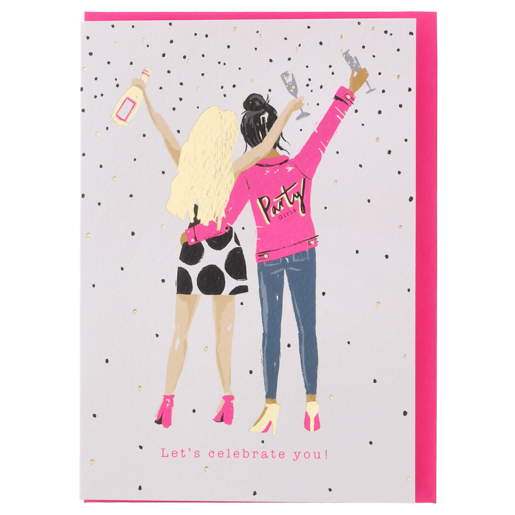 Flamingo Party Girls Everyday Card