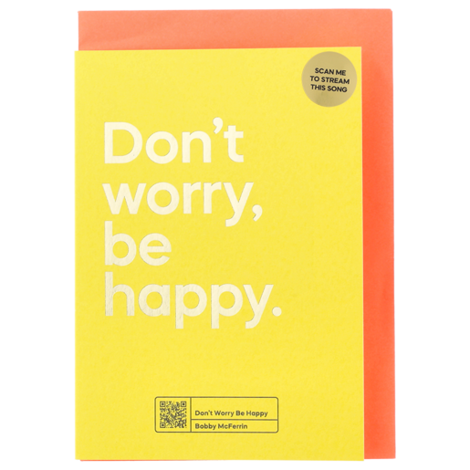Don't Worry Say It Songs Everyday Card 1 Piece