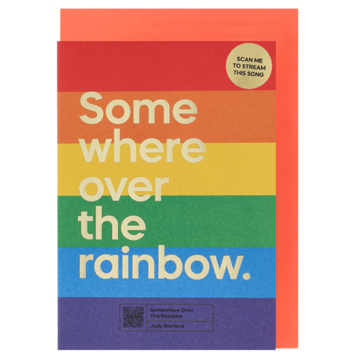 Say It Songs Rainbow Over Everyday Card