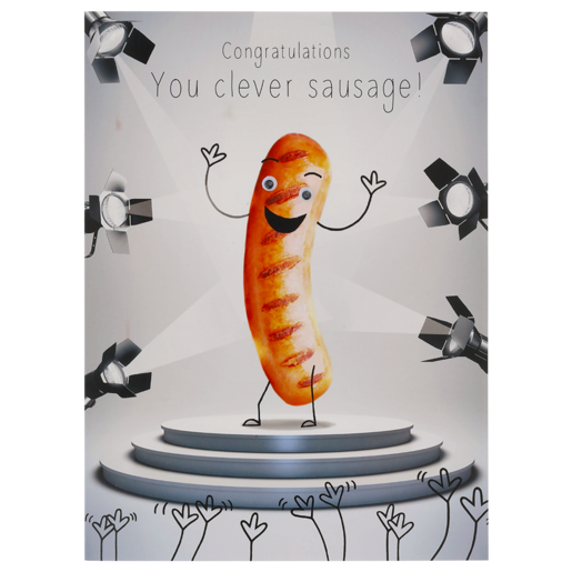 Sausage Large Congratulations Everyday Card