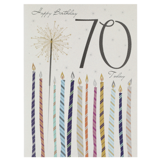 70th Birthday Milestone Large Everyday Card