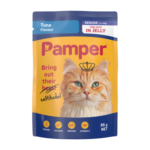 Pamper Tuna Flavour Senior Wet Cat Food 85g